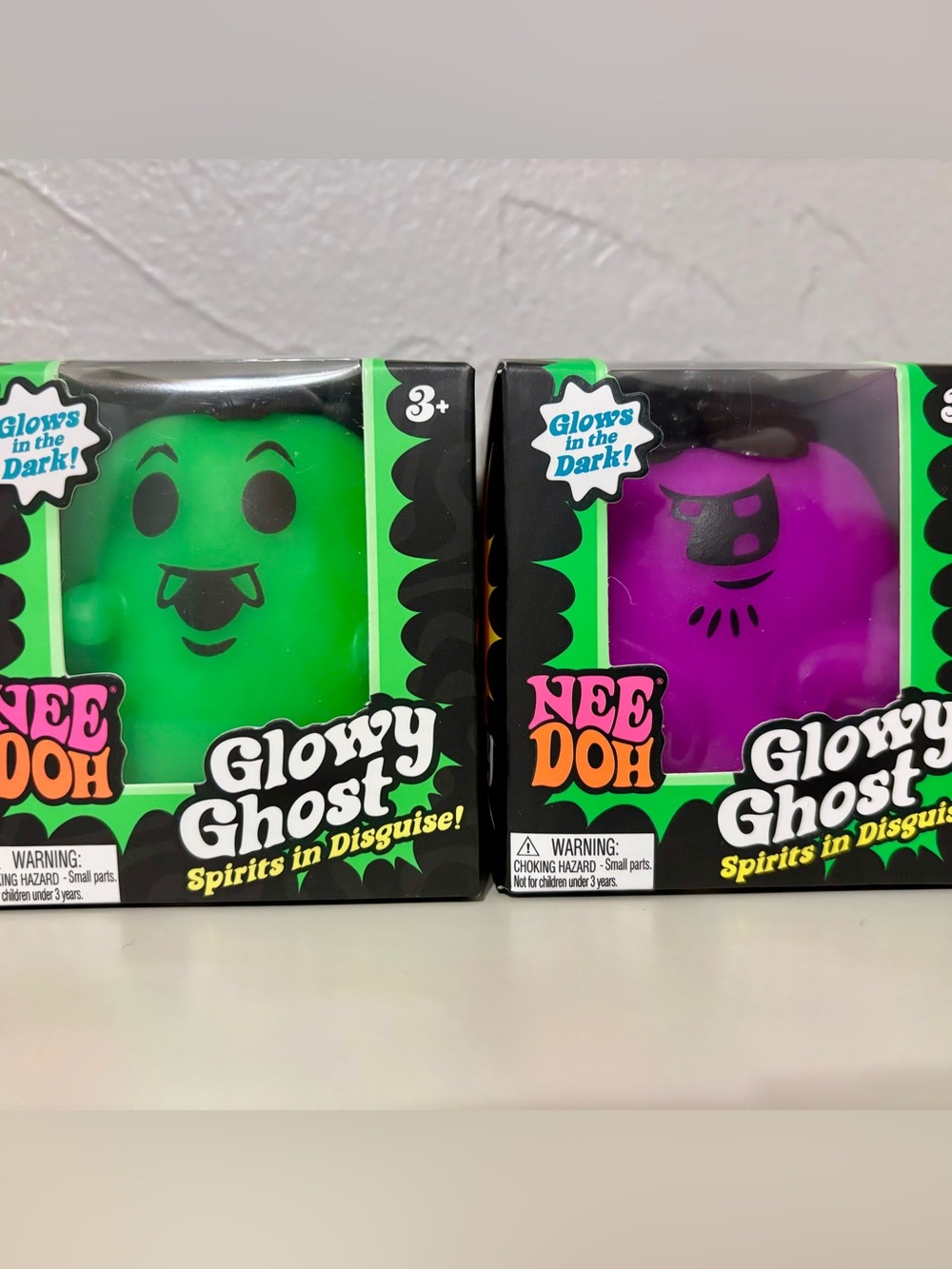 Needoh Glowy Ghost Halloween 2026 - Purple Pirate & Green Vampire